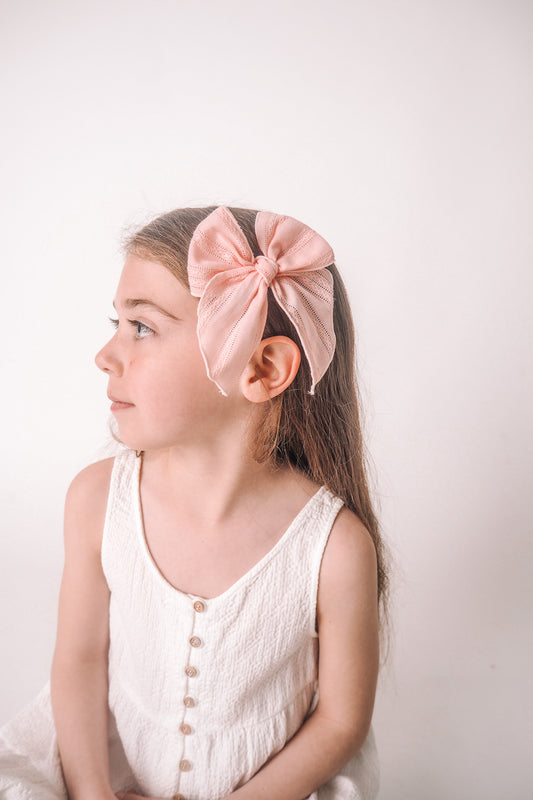 Pink large fable bow