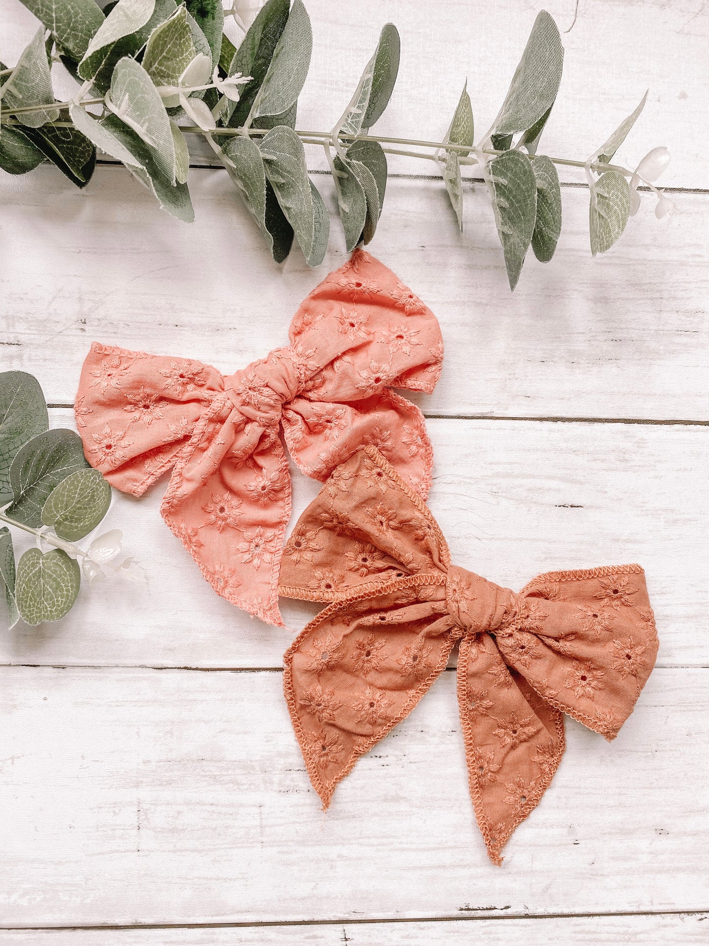 Embroidered fable bows